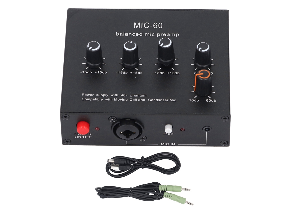 Amplificador De Micrófono Dinámico Con Ajuste De Graves Y Agudos, Amplificador De Audio Para El Hogar