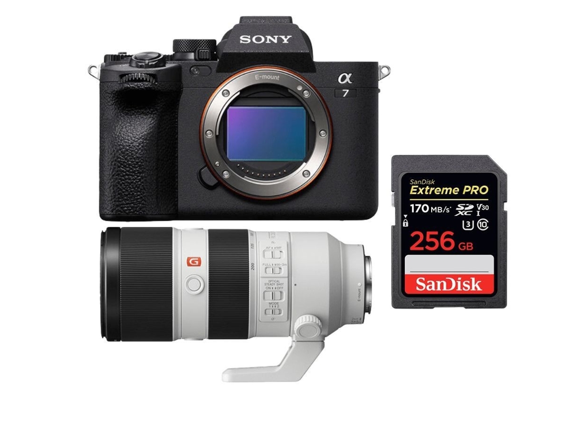 Sony Alpha 7 Iv + Fe 70-200 Mm F2.8 Gm Oss + 1 Sandisk 256gb Extreme Pro Uhs-i Sdxc 170 Mb/s + Ebook “20 Consejos Para Fotos Que Impactan”