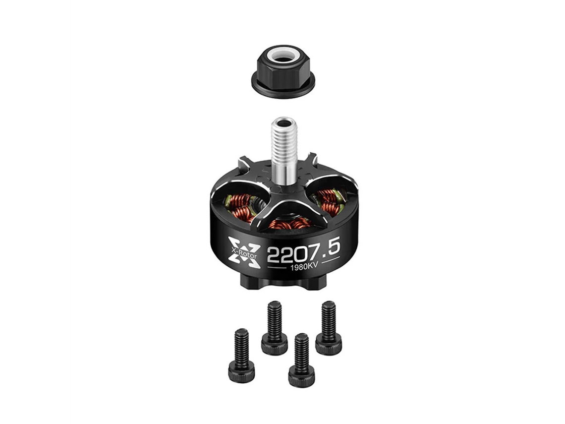 1780kv1 Pc1pc / 4pcs Hobbywing Xrotor 2207.5 1780kv 1980kv 6s Brushless Motor For Rc Fpv Racing Drones