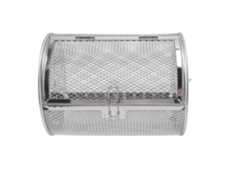 Cesta Giratoria De Acero Inoxidable Para Barbacoa, Ideal Para Verduras, Frutos Secos Y Otros Alimentos.