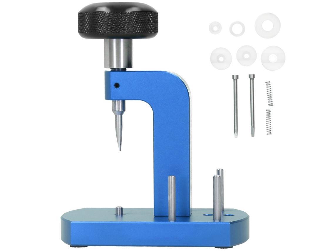 Herramienta profesional para abrir y reparar tapas de relojes - Azul