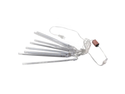 2026-luz De Cadena Led Smd2835 Impermeable 8 Tubos 30cm Blanco Decoración Exterior Navidad Festiva