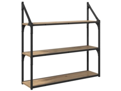 Maison Exclusive - Estante De Pared Con Estante Roble Artesanal 80 X 21 X 78,5 Cm