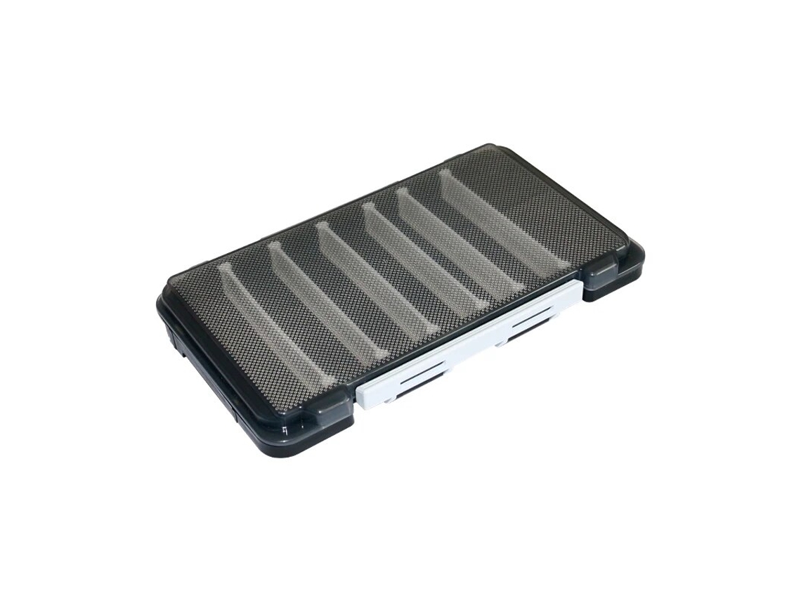 (Negro) Mini caja organizadora de herramientas de pesca de seda