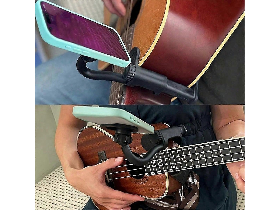 Soporte para teléfono de guitarra, ajustable, para enseñanza en vivo Nostalgia88