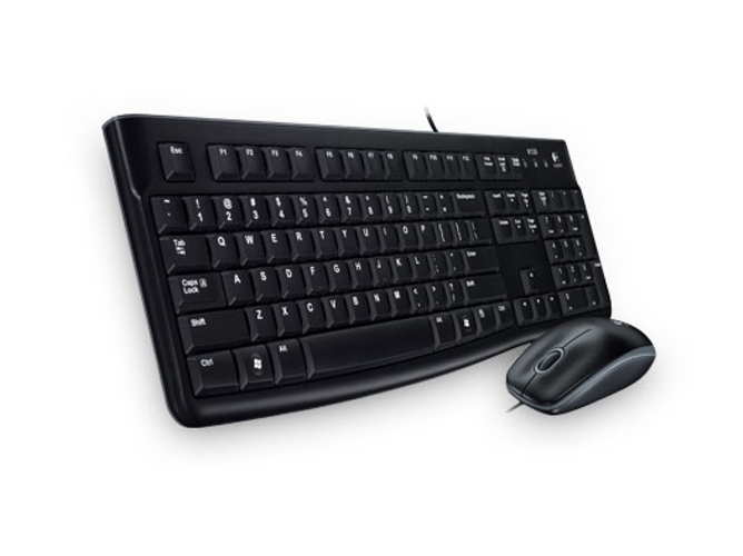 Teclado + Ratón LOGITECH Logitech Mk120 (Óptico)