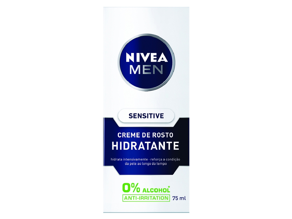 Hidratante Facial NIVEA Men Sensitive Protector Hidratante 0% Alcohol Spf15 (75 ml)