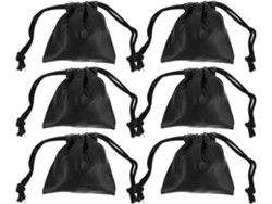 Estuche Almacenamiento Joyas Cordón Ajustable Pu Impermeable Paquete 6 Unidades Ligero Práctico Objetos