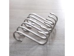 Rebe 6 ganchos multifuncionales en forma de S de acero inoxidable para baño, dormitorio, oficina y cocina.
