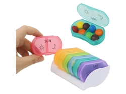 Pequeño Organizador Diario De Pastillas Para 7 Días Con Indicaciones Am/pm, Estuche Portátil De Bolsillo Para Medicamentos.