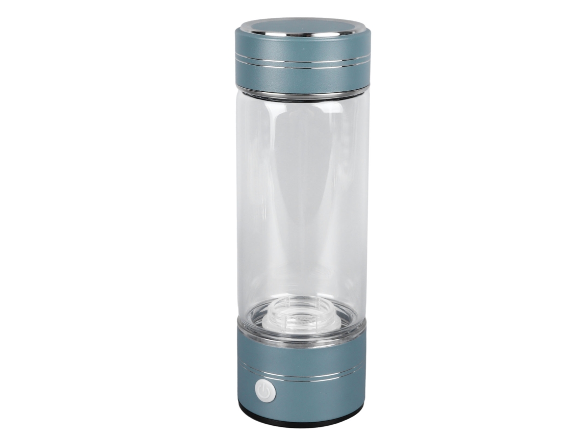 Botella Generadora De Agua Hidrogenada De Vidrio Portátil (1200 Ppb), 420 Ml, Alimentada Por Usb.