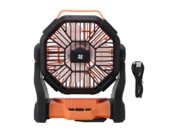 Linterna LED recargable USB Vento para camping, color naranja.