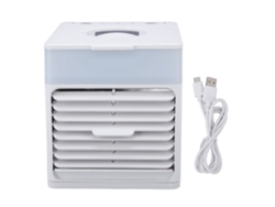 Mini Aire Acondicionado Portátil De 500 Ml Con 3 Velocidades, Función De Enfriamiento, Humidificación Y Purificación, Además De Luz Nocturna.