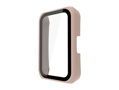 Huawei Band 7/6 / Honor Band 7/6 Pieza universal + Funda protectora de reloj completamente cerrada con película reforzada (Rosa)
