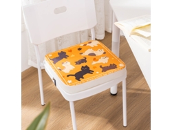 Asiento elevador Chrui de 10 cm de grosor con hebilla de seguridad (gato amarillo)