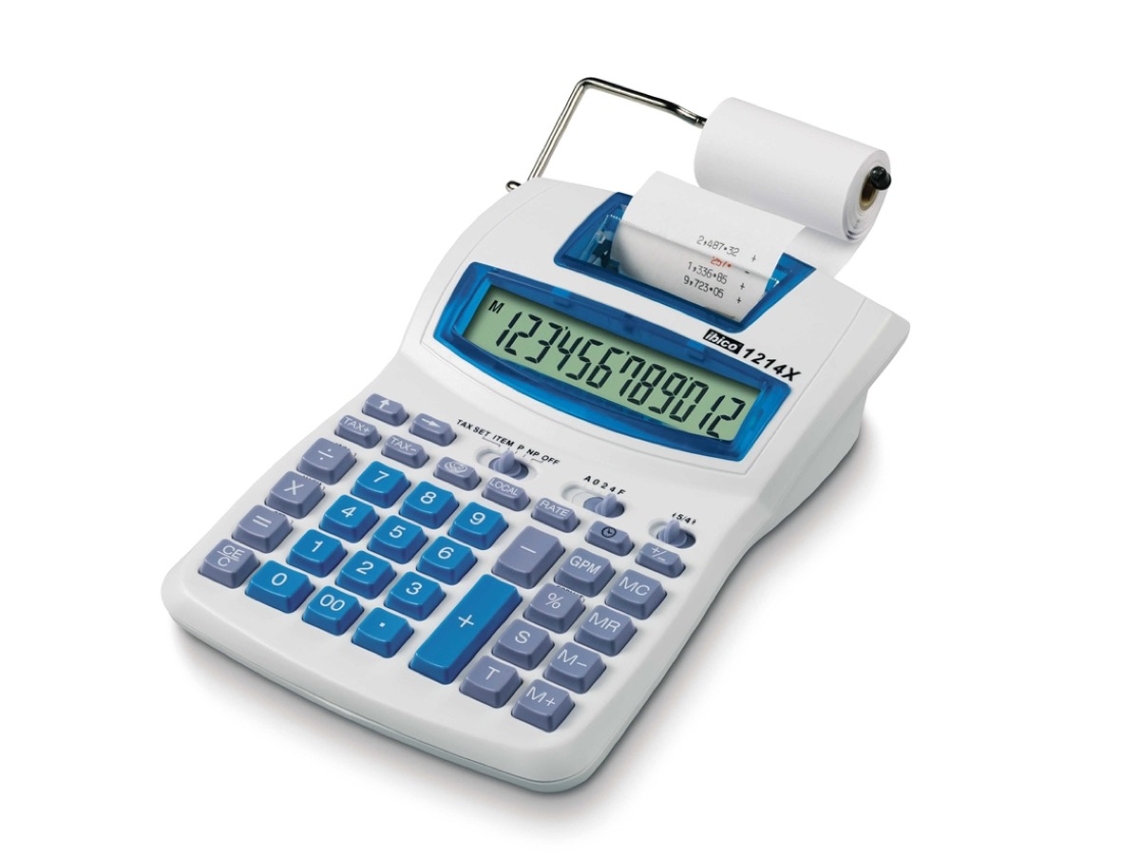 Calculadora de Impresión REXEL IB410031 Blanco (12 dígitos)