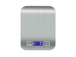 Báscula de cocina electrónica de alta precisión en acero inoxidable/ABS | Nueva | 3 en 1, 5 kg/1 g | Caja roja Sfushos (blanca/gris)