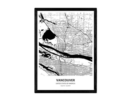 Poster NACNIC Mapa de Vancouver USA (A3)