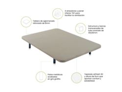 Base tapizada Air 3D 150x190 cm