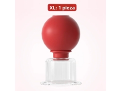 (rojo Xl) Copa De Masaje De Goma, Elevación De La Piel Facial Por Vacío, Tallas S, M, Xl