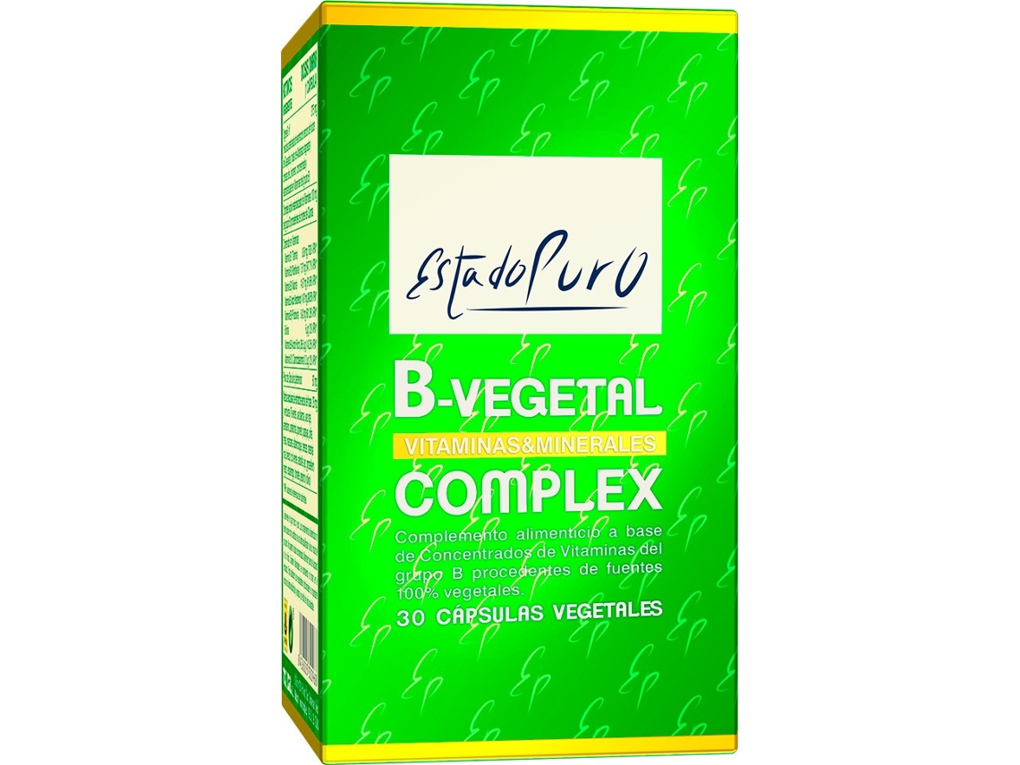 Complemento Alimentar TONGIL Estado Puro Complex B Vegetal (30 Cápsulas)
