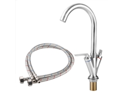 Grifo de cocina de níquel cepillado con agua caliente y fría (g3/8)