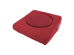 Juego de almohadas de moxibustión con inclinación ajustable de lana roja