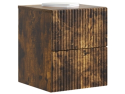 Maison Exclusive - Mesita De Noche De Pared 2 Pcs Roble Ahumado 33 X 34,5 X 40 Cm