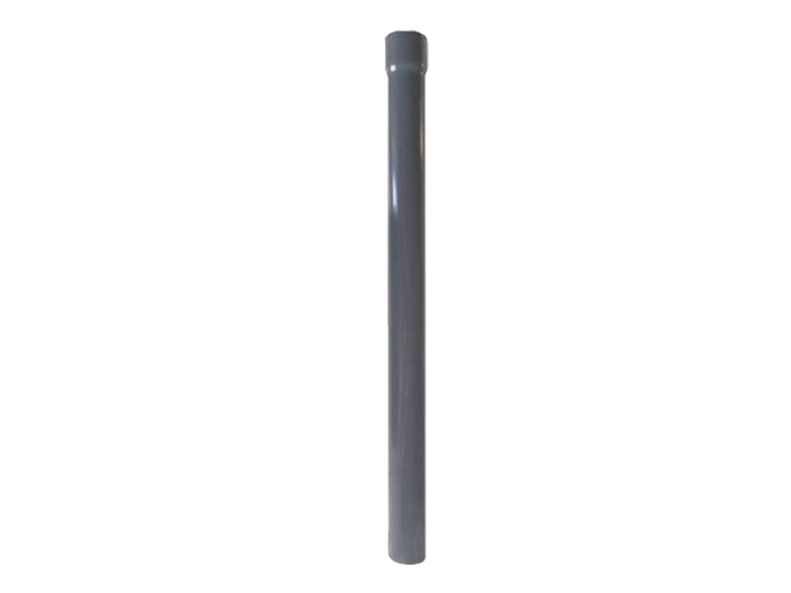 RENOPLAST R50 Tubo de Bajada de Aluminio 200cm DN 40mm gris semicircular Canalones Canaleta de lluvia Perfil de borde