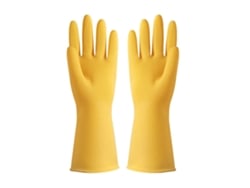 Guantes Baok para el hogar, impermeables y antideslizantes, de látex, para lavar platos y limpiar. Talla L (ancho 10,5-11 cm).