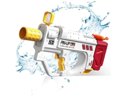 Pistola De Agua Eléctrica Para Niños Y Adultos, Automática, Funciona Con Pilas, Alcance De 9,75 M, 800 Ml, Color Blanco Aurora.
