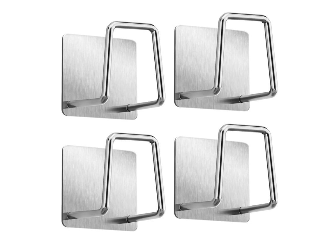 2026-43193-porta Esponjas Linjou Acero Inoxidable 304 4 Unidades Accesorios De Fregadero Sin Taladrar