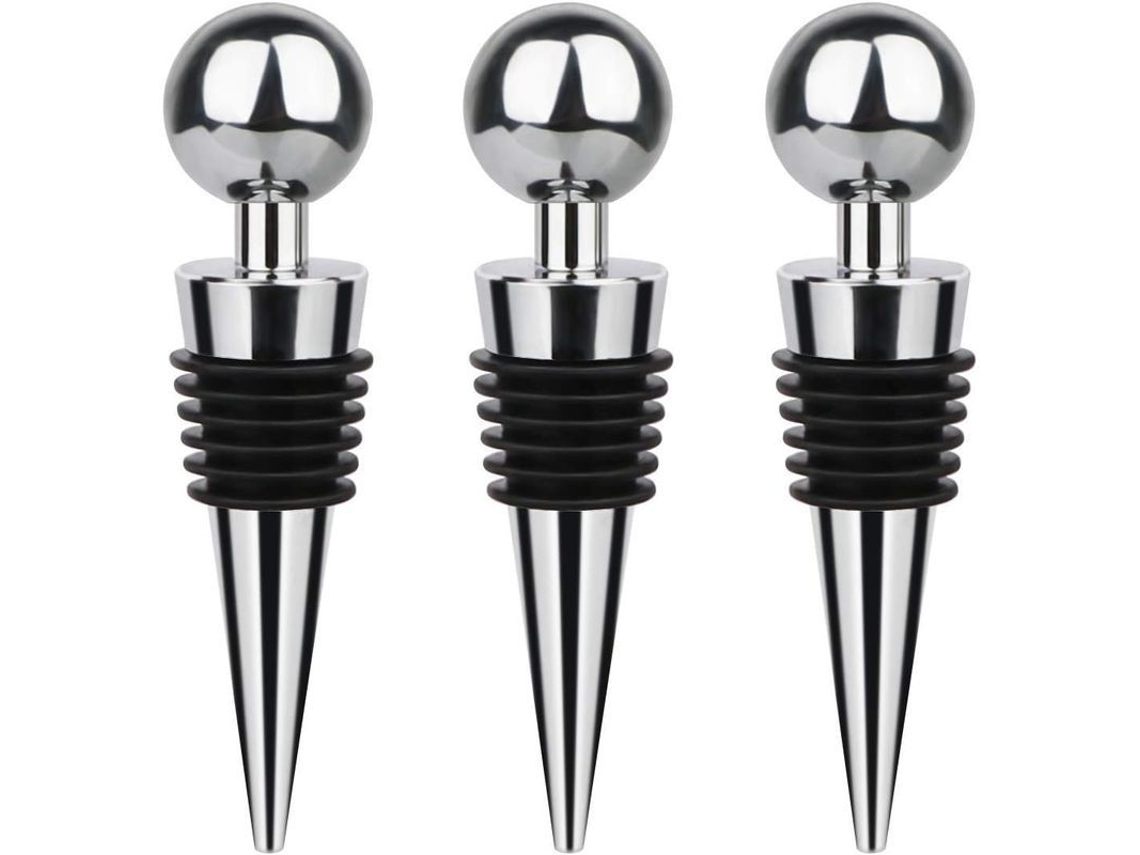 Tapones De Plástico Reutilizables Para Vino, Diseño Elegante Y Cierre Eficaz, 1,5-2 Cm.