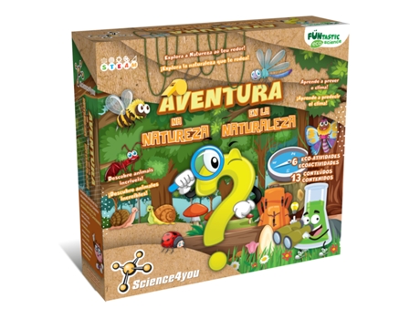 Kit de Ciencia SCIENCE4YOU Kit Aventura na Natureza (Edad Minima: 4 años)
