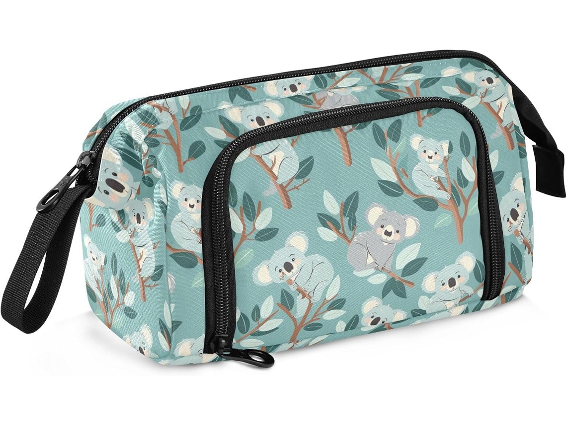 Besportble Estuche De Gran Capacidad Con Diseño De Koala Color Verde Mar Para El Colegio De Estilo Preppy Y...