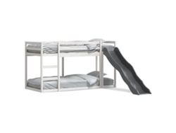 Litera con tobogán y escalera 90x200 cm Pino macizo blanco Dkd Home Decor