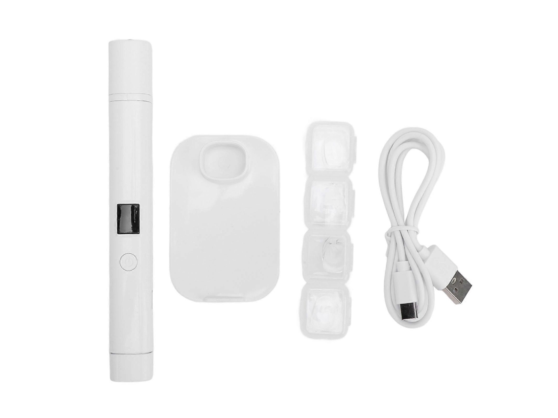Lámpara UV portátil de mano, lámpara LED UV para uñas, recargable, retráctil, con base, para el hogar y salones de uñas GOKOCO