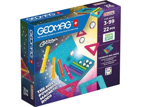 Playset Geomag Glitter (22 Piezas)