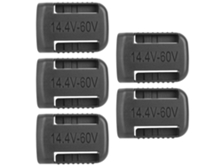 Soporte Para Baterías Con Ranuras 18-60v Moldeado Por Inyección De Abs 5 Piezas