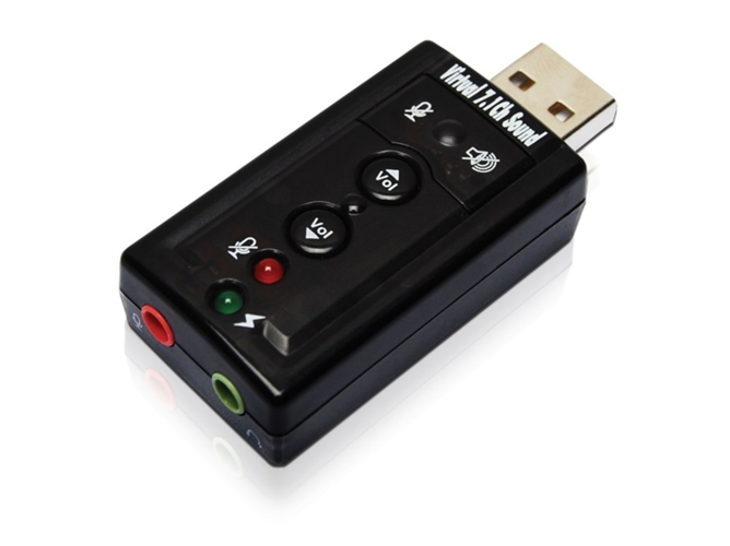 Tarjeta de Sonido Externa USB 7.1 - Adaptador de Sonido Virtual