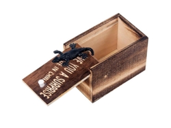 Araña de madera decorativa para Halloween, caja de juguetes espeluznante, 1 pieza Rosewell (Gecko blanco)