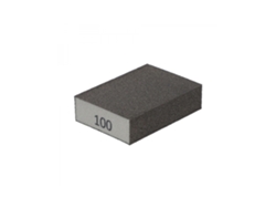 Bloque de lijado plano de 4 caras Norton P100 mediano, 100 x 66 x 26 mm