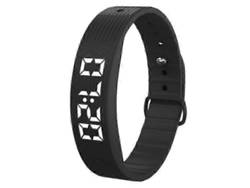 Pulseira Inteligente W5sv Com Alarme Vibratório, Monitor De Sono E Viseira Digital.