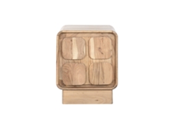 Mesita De Noche Acacia Mdf Natural 40x40x50cm