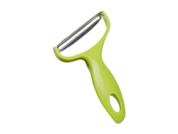 Pelador multifuncional de boca ancha, rallador de repollo, cortadores de frutas y verduras en acero inoxidable.