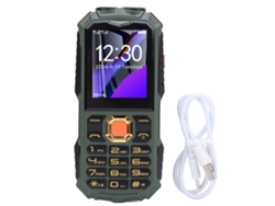 Teléfono Móvil 2g Para Personas Mayores Con Botones Grandes, Batería De 4800 Mah Y Linterna Led Verde.