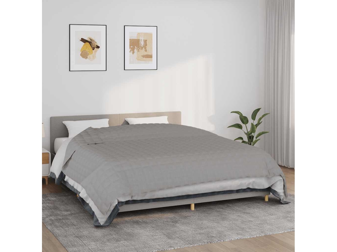 Manta Con Peso Tela Gris 235x290 Cm 11 Kg