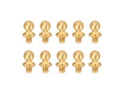 10 Tornillos De Cabeza Esférica De Latón M3 Para Coches Rc A Escala 1/10, 1/24 Y 1/18
