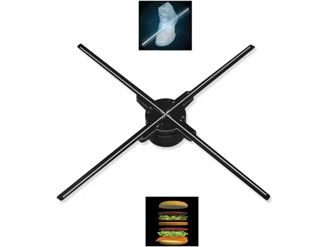 Proyector De Ventilador De Hologramas 3d Holográficos De 65 Cm, Pantalla