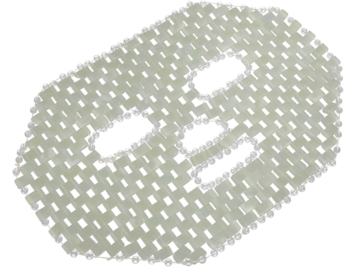 Peine De Masaje De Jade Para Mascarilla Facial Refrescante De Spa, Mascarilla De Noche